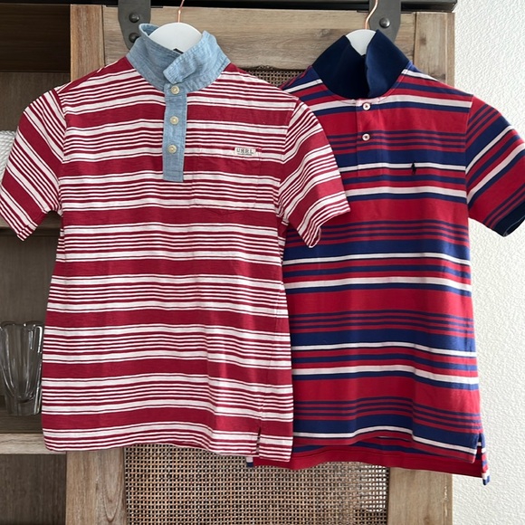 Polo Ralph Lauren Other - Kids Polo by Ralph Lauren Stripe Iconic Mesh Polo Shirt Large 14/16